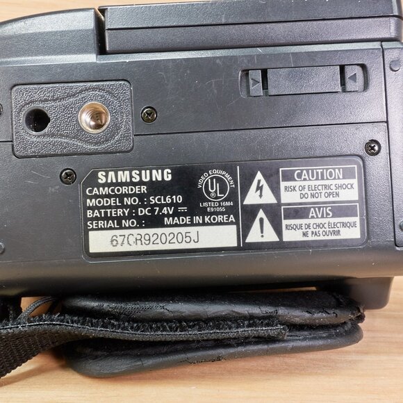 Vintage Samsung SCL610 Hi8 Camcorder / NTSC / Tested & Working - Picture 8 of 8